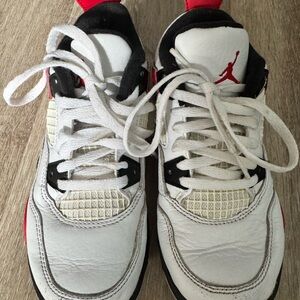 Kids White and Black Sneakers